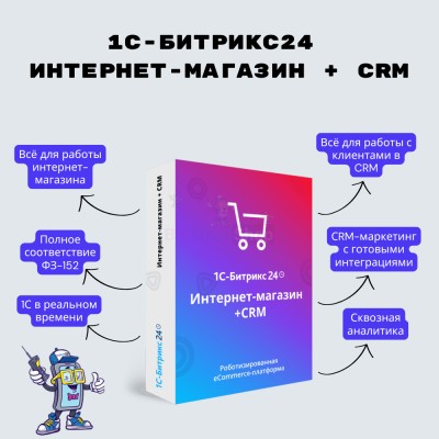 Программа для ЭВМ "1С-Битрикс24". Лицензия Интернет-магазин + CRM (12 мес.) - купить в Нижней Майке
